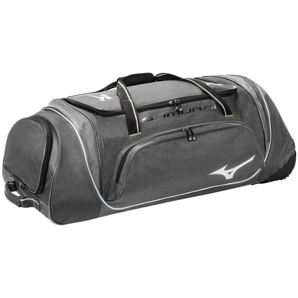 Mizuno 360179 Samurai 4 Grey Catchers Wheeled Bag Baseball / Softball